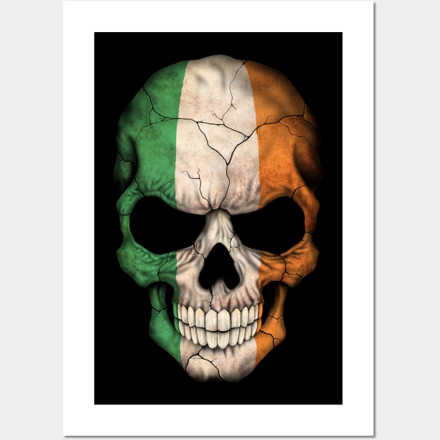 Irish Flag Skull Wall Art by jeffbartels